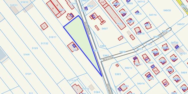 Działka inwestycyjna Komorniki, Wirowska