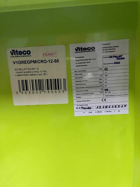 Nowy kocioł Viteco Eg Pellet Micro 12 kW | Eko Gren