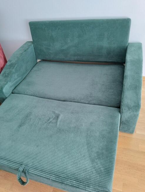 Sztruksowa łóżko sofa rozkładana DORMA