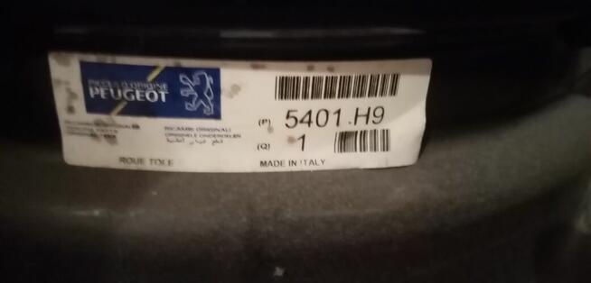 Oryg. 4szt włoskie Felgi stalowe 16 model 5401.H9 Peugeot