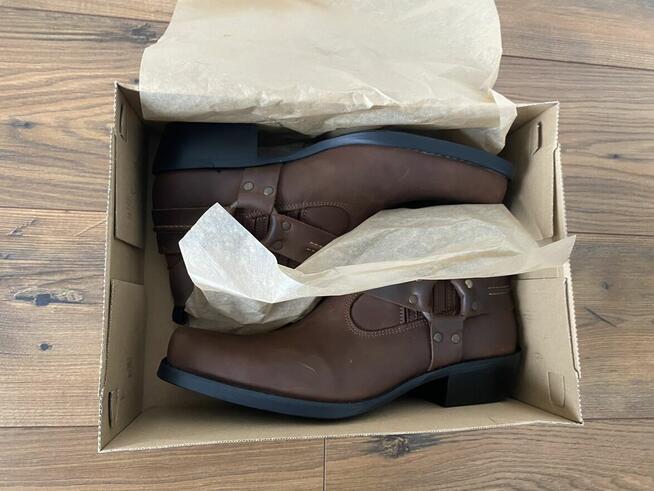 Buty kowbojki model K-608 Skóra