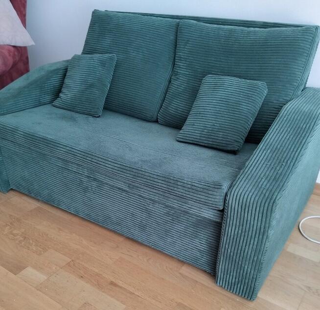 Sztruksowa łóżko sofa rozkładana DORMA