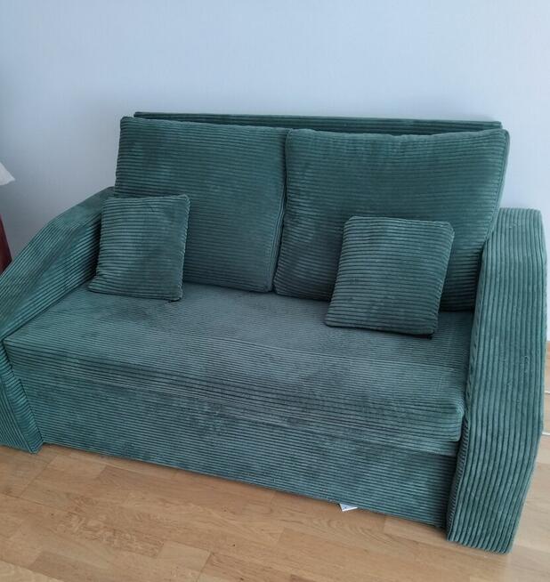 Sztruksowa łóżko sofa rozkładana DORMA