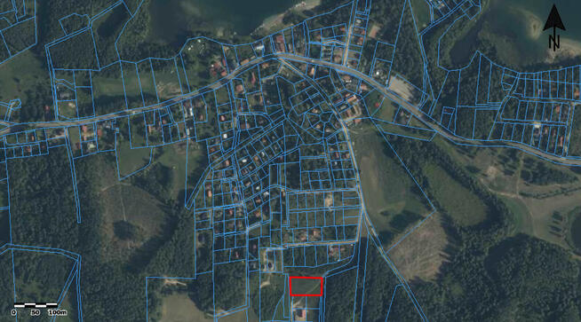 Narty (gmina Jedwabno) – 3002 m² działka rekreacyjna ML
