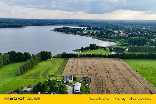 Działka z domem z linią brzegową Jeziorak!