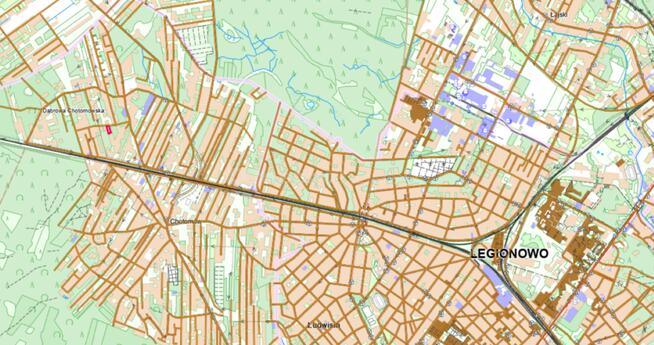 Działka 2242 m². Dąbrowa Chotomowska / Botaniczna