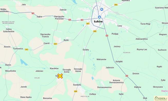 Działka budowlana Sarnów gm. Stanin Sarnów