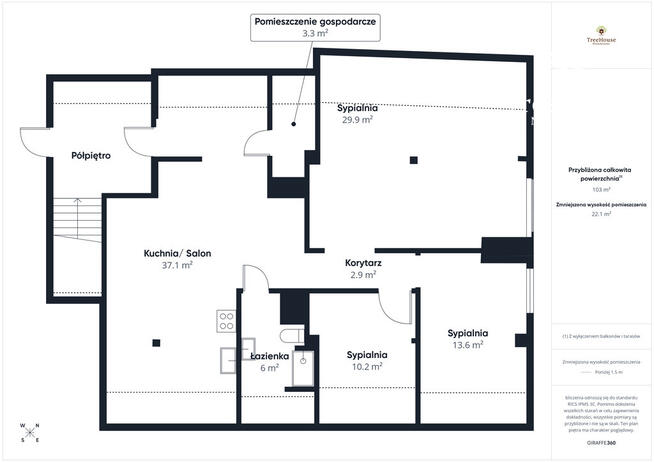 Bezczynszowe mieszkanie z ogrodem