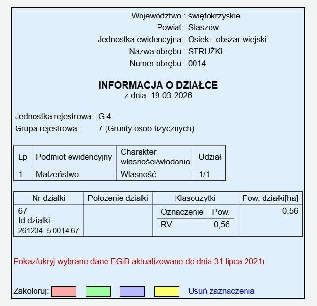 Działka z warunkami zabudowy – Strużki, gm. Osiek