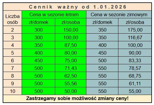 Domki u Henia