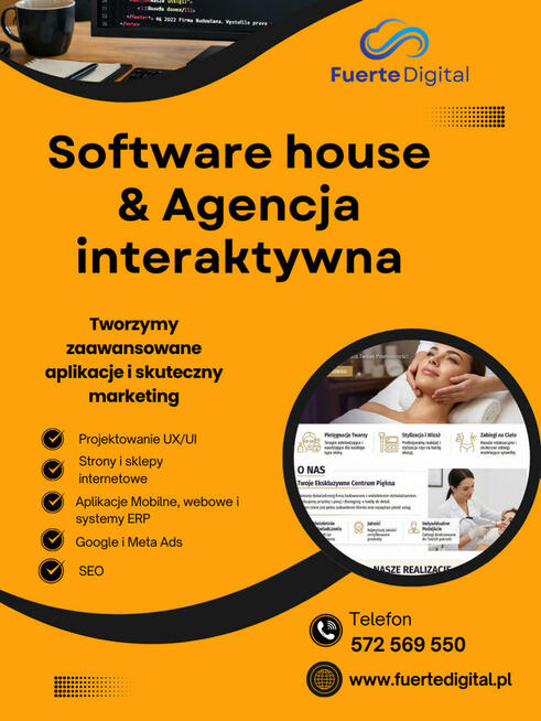 Strony www, E-commerce, Aplikacje, Systemy ERP, SEO, ADS, UX