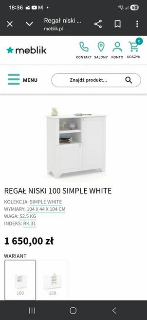 Meblik- szafa, regał i biurko stan bdb