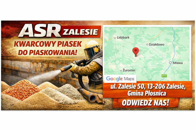 Piasek do piaskowania - Suchy