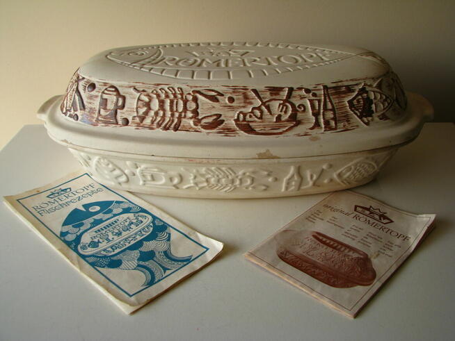 Brytfanka - garnek rzymski do pieczenia nie szkliwiony owaln