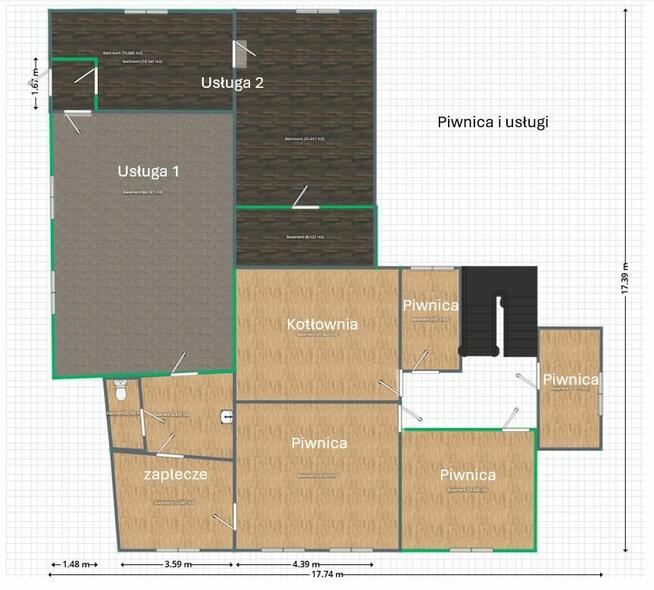 Dom dwumieszkaniowy z dwoma lokalami