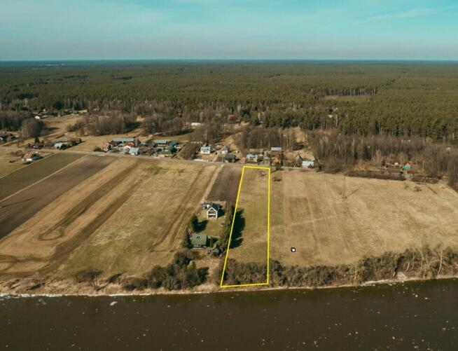 Działka z linią brzegową nad Bugiem w Bojanach, gmina Brok