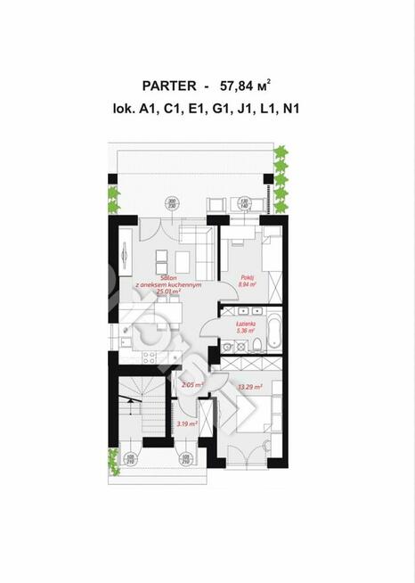 58 M² Z PRYWATNYM OGRODEM 105 M² | 20 MINUT OD WARSZAWY (S7)