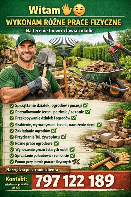 SPRZĄTANIE DZIAŁEK OGRODÓW