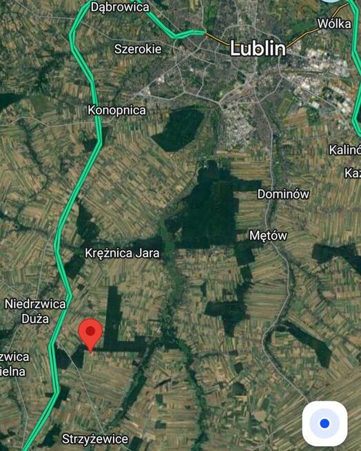 Działka budowlana Piotrowice przy lesie