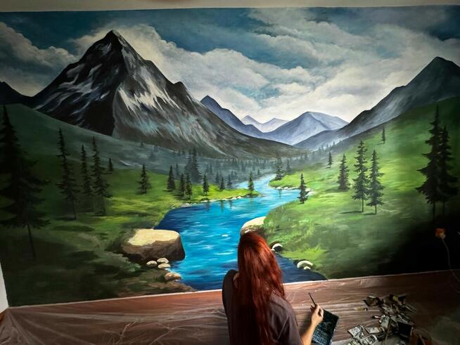 Artystyczne malowanie ścian, mural Małopolska