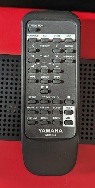 Wieża Yamaha MCR-040 (CRX-040) Czerwona | CD, USB, iPod