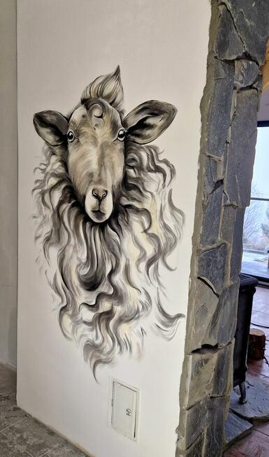 Artystyczne malowanie ścian, Mural w domu