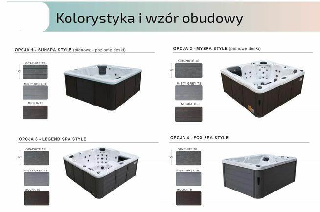 Wanna ogrodowa 3 osobowa EU SPA jacuzzi ogrodowe całoroczne
