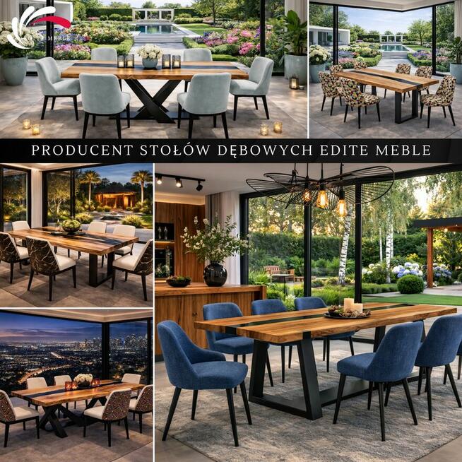 Stoły z litego drewna i żywicą epoksydową – stoły na wymiar