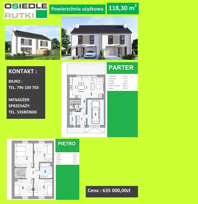 Domy od 52 do 152m2 - różny przedział cenowy
