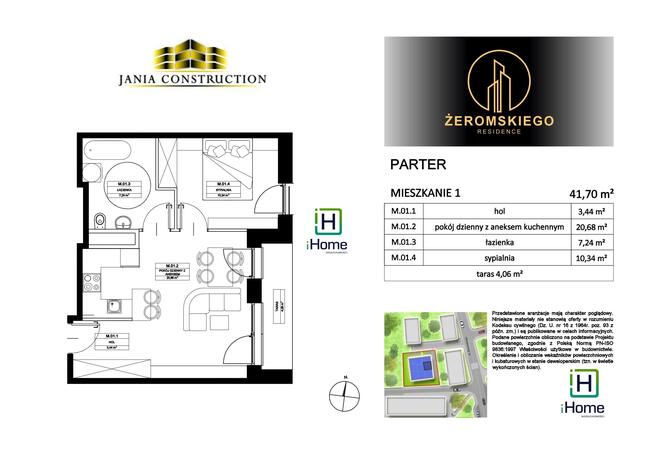 Mieszkanie Myślenice, Stefana Żeromskiego