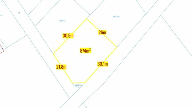 Działka budowlana Lubsza gm. Woźniki, Młynek