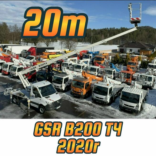 Nissan Zwyżka Podnośnik Koszowy 4X4 CABSTAR MAXITY SPRINTER IVECO MAN Wysokość Podnoszenia 18m 20m 2