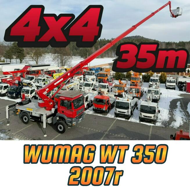 Nissan Zwyżka Podnośnik Koszowy 4X4 CABSTAR MAXITY SPRINTER IVECO MAN Wysokość Podnoszenia 18m 20m 2