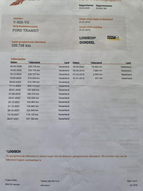 Ford Transit doka pack klim 6 osób navi