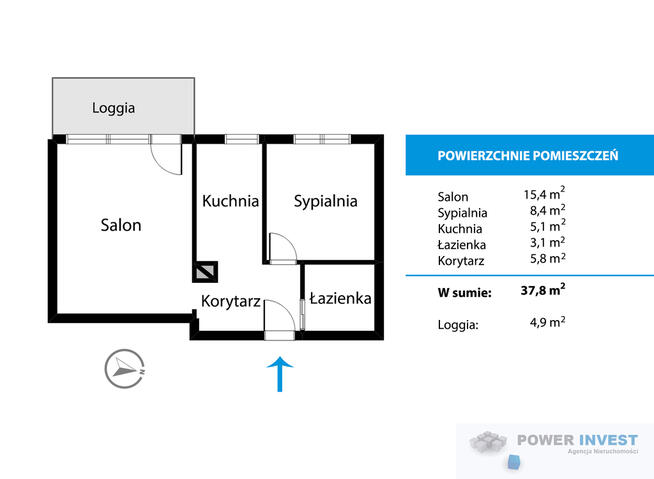 Dwupokojowe mieszkanie – Wola Duchacka