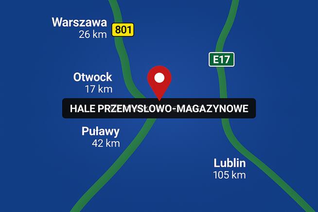 Kompleks produkcyjno-magazynowy 26 km od Warszawy