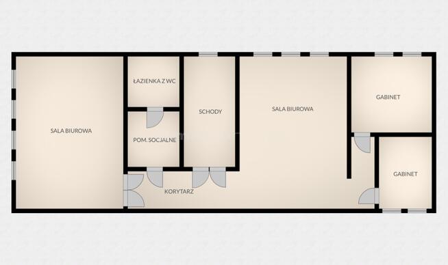 Wygodne biuro 164 m2, z klimatyzacją, blisko WKD