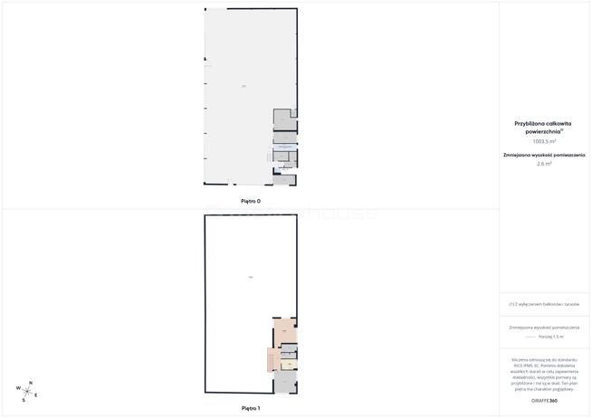 Hala produkcyjno-magazynowa 1000 m + Buro i socjal