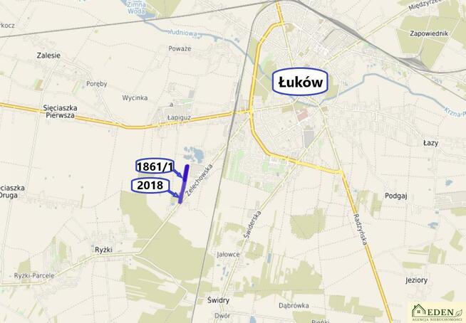 Działka rolno-budowlana Łuków, ul. Żelechowska