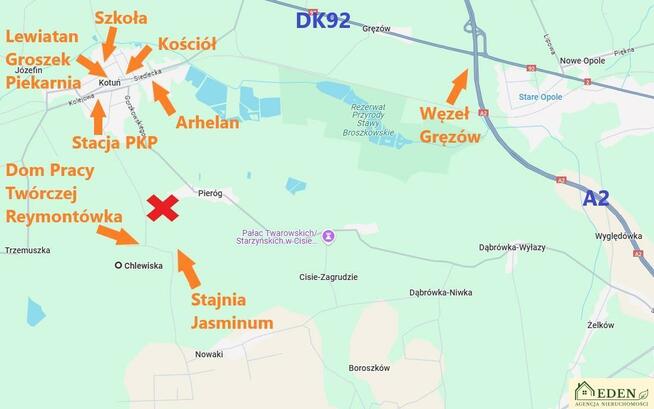 Działka budowlana Chlewiska gm. Kotuń