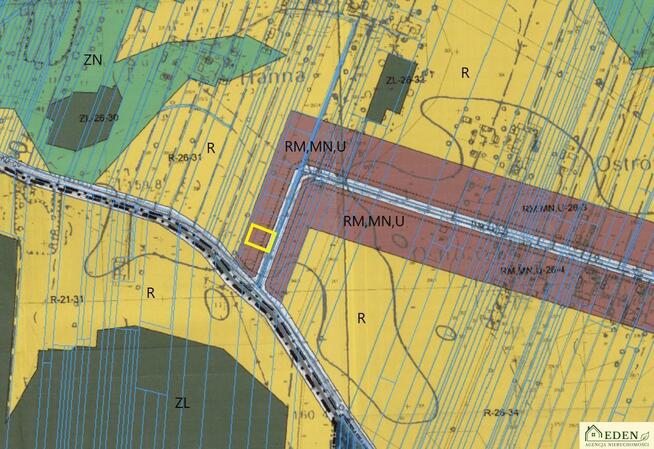 Działka budowlana Suchocin gm. Łuków