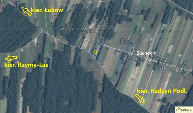 Działka budowlana Suchocin gm. Łuków