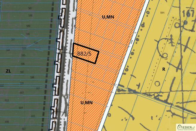 Działka budowlana Krynka gm. Łuków