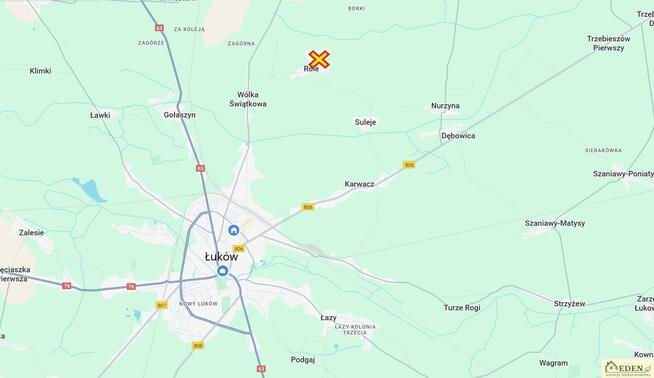 Działka budowlana Role gm. Łuków