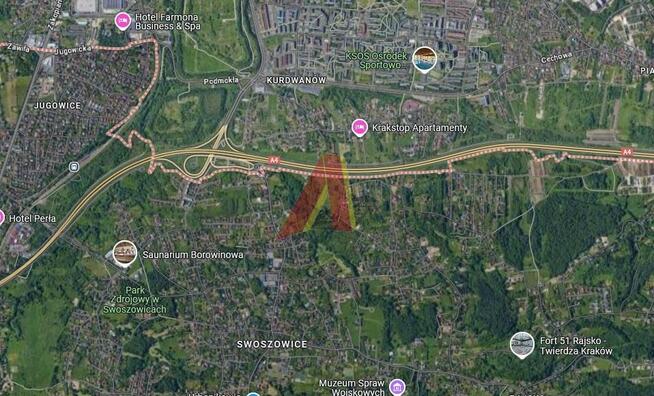 Działka usługowa Kraków Podgórze, Swoszowice, Siarczanogórska