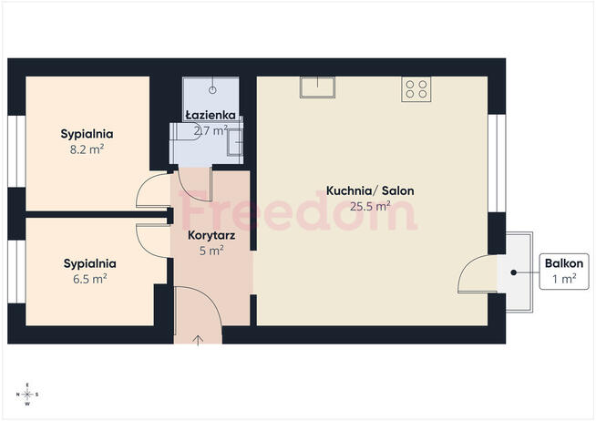Nowoczesne 3 pokoje w sercu Jarot