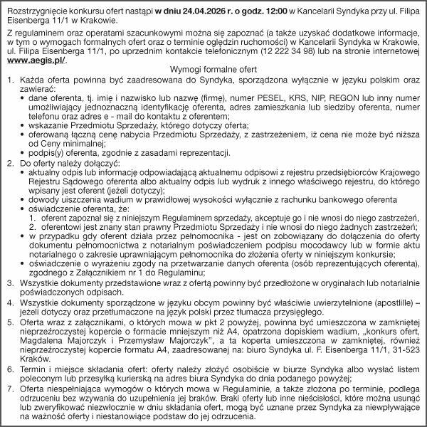 Syndyk sprzeda dom jednorodzinny i działkę