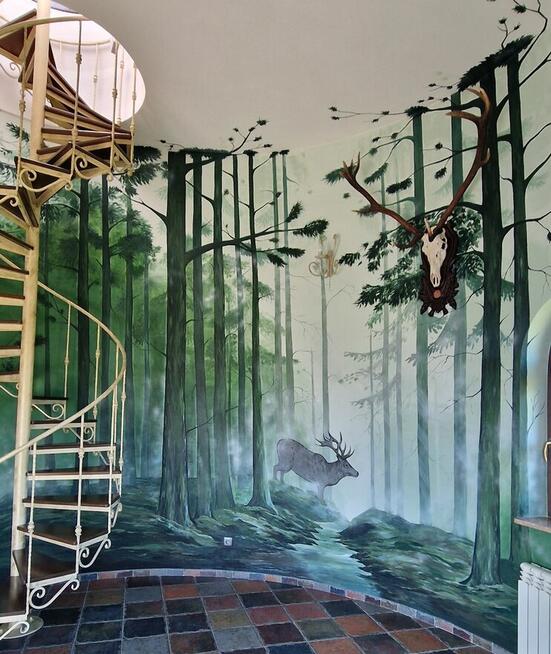 Artystyczne malowanie ścian, Mural w domu