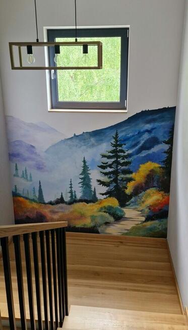 Artystyczne malowanie ścian, mural Małopolska