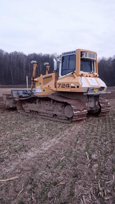 Spych, spycharka Liebherr 724 LGP błotniak jak Cat D6